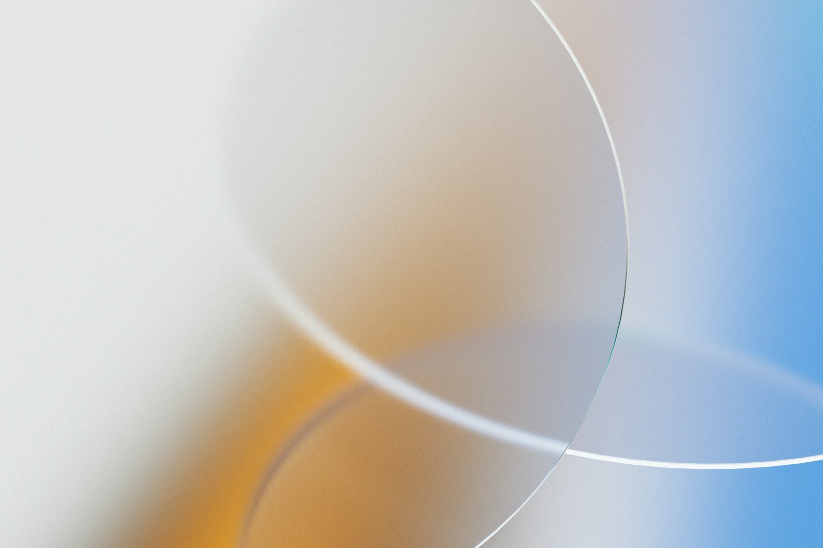 Soft translucent layers of light, one behind another